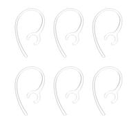 QUARKZMAN 6 Pcs Ganchos De Repuesto para Orejas (9mm/0.35 Pulgadas Transparentes) - Suaves Ganchos Universales De Silicona Pequeños para Audífonos Antideslizantes Repuesto para