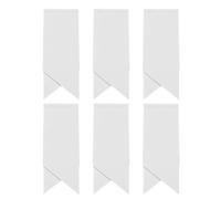 QUARKZMAN 6 Pcs Segnalibro In xx, Classici Segnalibri Cuciti Marcatori Di Pagina Per Libri Lettura Accessori Per Lettori Scrittori Uomini Donne Insegnanti, Bianco