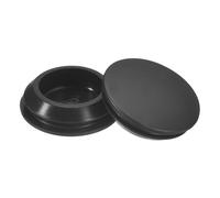 QUARKZMAN 6 Pcs Tapones Silicona,Tapones Redondos Goma con Cierre a Presión para Agujeros de 22-24mm, Impermeables, para Tubos Metálicos, Tapones para Muebles, Negro