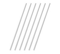 QUARKZMAN 6 Pcs Varilla De Acero Redonda Diámetro 3.2mm Barra De Acero Rápido Para Torno 100mm De Largo Para Eje Engranaje Taladro Tornos Máquina Perforadora Torneado Eje Miniatura Pasador