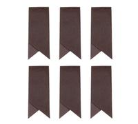 QUARKZMAN 6 Pezzi Segnalibro In, Classici Segnalibri Cuciti Indicatore Di Pagina Per Lettura Amanti Dei Libri Accessori Per Lettori Scrittori Uomini Donne Insegnanti, Marrone