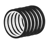 QUARKZMAN 6 Piezas Cinta Gráfica 6mm x 33 Metros Cinta De Marcación Para Pizarrón Cuadrícula Línea De Gráfica Pinstripe, Negra