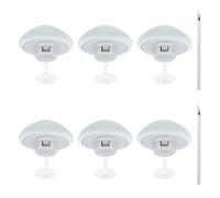 QUARKZMAN 6 Piezas De Clips para Edredón En Forma De Concha con Alfileres Sujetadores Suaves para Evitar Deslizamientos En Edredones Mantas Cojines Y Cortinas Color Verde Claro