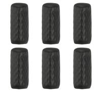 QUARKZMAN 6 Piezas De Cubiertas De Botella De Silicona para Viajar Cubiertas para Artículos De Aseo A Prueba De Fugas Gorros Elásticos para Botellas Fundas Reutilizables Negro