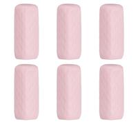 QUARKZMAN 6 Piezas De Cubiertas De Silicona para Botellas De Viaje, Cubiertas Antifugas para Artículos De Aseo, Gorros Elásticos Reutilizables para La Mayoría De Tamaños, Rosa