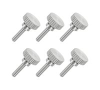 QUARKZMAN 6 Piezas De Tornillos De Cabeza Estriada Plana M3 X 12 Mm, 304 Acero Inoxidable Tornillos De Mariposa Totalmente Roscados Para Iluminación Electrodomésticos Equipos Electrónicos