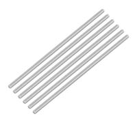QUARKZMAN 6 Piezas de Varilla Roscada Completa, M4 x 130mm, Varilla Roscada Acero Inoxidable 304, Rosca a la Derecha, Pernos de Barra M4-0.7 para Ensamblaje de Muebles y Maquinaria