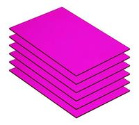 QUARKZMAN 6 Piezas Láminas de Acrílico PMMA Transparente de Colores 7 X 5" Láminas de Acrílico Morado para Proyectos de DIY, Arte, Manualidades, Corte Laser Y Grabado