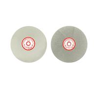 QUARKZMAN 6 Pulgadas Grano 180 400 Diamante Recubierto Plano Vuelta Rueda Esmerilado Lijado Pulido Disco, 2uds