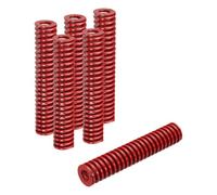 QUARKZMAN 6 Resortes de Matriz 3/4"x4" SMH4016 Rojo Acero Aleado | Resorte de Compresión para Molde, Estándar Americano, para Estampación de Metales Industrial, Troquel de Prensa de Punzonado
