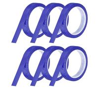 QUARKZMAN 6 Rollos Cinta De Pizarra Blanca Cinta Gráfica 18mm 50m Cinta Artística Delgada Cinta Adhesiva Cinta De Enmascarar Para Envolver Regalos Suministros Para Manualidades Azul