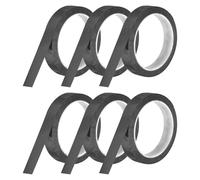 QUARKZMAN 6 Rollos Cinta De Pizarra Blanca Cinta Gráfica 18mm 50m Cinta Artística Delgada Cinta Autoadhesiva Cinta De Enmascaramiento Para Envoltura De Regalos Negro