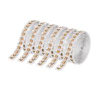 QUARKZMAN 6 Rollos De Cinta De Estrás Autoadhesiva, 1 Yarda De Estrás De Cristal, 0.8 Cm De Ancho, Cintas Adhesivas De Cristal Brillante Para Ropa Manualidades DIY Decoración, Amarillo