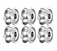 QUARKZMAN 6 SG20ZZ Rodamiento De Guía De Pista De Bolas Con Ranura Profunda En U 6 mm DI x 20 mm DE x 10 mm Ancho Doble Blindaje Pre-Lubricado GCr15 Rodamientos De Acero Al Carbono Alto