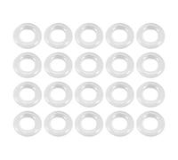 QUARKZMAN 6 x 3 x 1,5mm Silicona Juntas Tóricas x 20uds Sello Anillos Junta para Sello Plomería y Grifo Manguera, [Blanco]