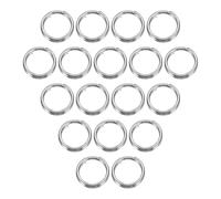 QUARKZMAN 60 Piezas Anillos De Llave Partidos 0.5mm De Grosor Anillos
