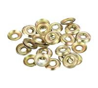 QUARKZMAN 60 Piezas Arandela Cónica, Hierro Amarillo Arandelas de Acabado Avellanadas para Tornillos M6 (Diámetro Interno M6 x Diámetro Exterior 17mm x Espesor 2mm)