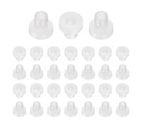 QUARKZMAN 60 Piezas de Bujes de Cojinete, Manga de Cojinetes de Plástico con Bridas de Nailon ID 4.1mm x OD 5.5mm x Longitud 9mm, Casquillos de Brida, Blanco