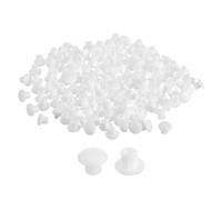 QUARKZMAN 600pcs Tapones para Agujeros de Tornillo, Tapones de Plástico de 5mm (3/16") de Diámetro, Tipo de Encaje a Presión, para Muebles, Armarios, Color Blanco