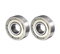 QUARKZMAN 608ZZ 8x22x7mm Bolas Rodamientos x 2uds Alto Carbono Acero para Máquinas y Herramientas, [Doble Blindado]