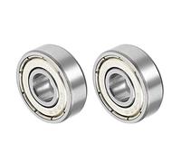 QUARKZMAN 608ZZ 8x22x7mm Bolas Rodamientos x 2uds Cromo Acero para Máquinas y Herramientas, [Doble Blindado]