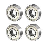 QUARKZMAN 608ZZ 8x22x7mm Bolas Rodamientos x 4uds Alto Carbono Acero para Máquinas y Herramientas, [Doble Blindado]