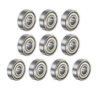 QUARKZMAN 608ZZ Profundo Ranura Bolas Rodamientos 8mm Diámetro 22mm OD 7mm Grueso Cromo Acero ABEC3 Precisión Z3 Ruido Nivel 10uds