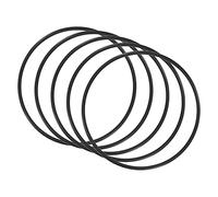 QUARKZMAN 60mm x 56mm x 2mm Nitrilo Goma Juntas Tóricas x 5uds Redondo Junta Arandela para Grifo Plomería Reparación Sellado Conexión [Negro]