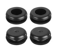 QUARKZMAN 60pcs Pasacables de Goma, Anillo de Ojal 10x8mm (Montaje Diámetro*ID) Tapones Goma Arandelas para Proteger Alambre, Enchufe Cortafuegos, Protección de Cables, Negro