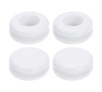 QUARKZMAN 60pcs Pasacables de Goma, Anillo de Ojal 10x8mm (Montaje Diámetro*ID) Tapones Goma Arandelas para Proteger Alambre, Enchufe Cortafuegos, Protección de Cables, Blanco