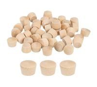 QUARKZMAN 60pcs Tapón de Madera, 11.5mm Tapones de Madera para Sellar Nudos Tapones de Agujero de Madera en Forma de Seta para Cocina Gabinete Muebles Estantería Estantes, 10x8mm(ID *Al.)