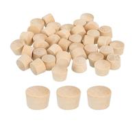 QUARKZMAN 60pcs Tapón de Madera, 12.5mm Tapones de Madera para Sellar Nudos Tapones de Agujero de Madera en Forma de Seta para Cocina Gabinete Muebles Estantería Estantes, 11x8mm(ID *Al.)