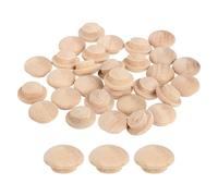 QUARKZMAN 60pcs Tapón de Madera, 15mm Tapones de Madera para Sellar Nudos Tapones de Agujero de Madera en Forma de Seta para Cocina Gabinete Muebles Estantería Estantes, 10x8mm(ID *Al.)