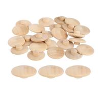 QUARKZMAN 60pcs Tapón de Madera, 20mm Tapones de Madera para Sellar Nudos Tapones de Agujero de Madera en Forma de Seta para Cocina Gabinete Muebles Estantería Estantes, 7x7.5mm(ID *Al.)