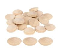 QUARKZMAN 60pcs Tapón de Madera, 25mm Tapones de Madera para Sellar Nudos Tapones de Agujero de Madera en Forma de Seta para Cocina Gabinete Muebles Estantería Estantes, 20x8mm(ID *Al.)