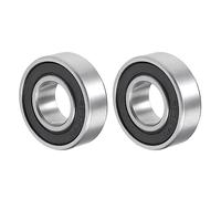 QUARKZMAN 6202-16-2RS Profundo Ranura Bola Rodamiento x 2uds Cromo Acero Doble Sellado para Mecánico Equipo, [ID 16mm x OD 35mm x T 11mm]