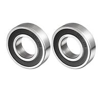 QUARKZMAN 6206-2RS 30x62x16mm Bolas Rodamientos x 2uds Carbono Acero para Máquinas y Herramientas, [Doble Sellado]