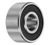 QUARKZMAN 62201-2RS Rodamientos de bolas no estándar 12x32x14mm ABEC3 | Doble sello de goma, Acero cromado, para maquinaria industrial