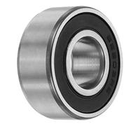 QUARKZMAN 62203-2RS Rodamientos de Bolas No Estándar 17x40x16mm ABEC3 | Doble Sello de Caucho, Acero Cromado, para Maquinaria Industrial