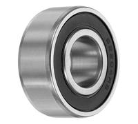 QUARKZMAN 62204-2RS Rodamientos de Bolas 20x47x18mm Acero Cromado | Doble Sello de Goma, ABEC3, no Estándar, para Maquinaria Industrial
