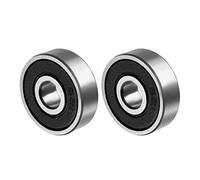 QUARKZMAN 626-2RS 6x19x6mm Bolas Rodamientos x 2uds Cromo Acero para Máquinas y Herramientas, [Doble Sellado]