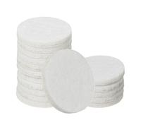 QUARKZMAN 64Pcs Antiscivolo per Mobili, 1" Rotondo Autoadesivo Paraurti In Feltro Di Rumore Protezione Pavimento per Gambe Di Sedie Tavoli Mobili (Bianco 0.12" Spessore)