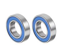 QUARKZMAN 6902-2RS 15x28x7mm Bolas Rodamientos x 2uds Cromo Acero para Máquinas y Herramientas, [Doble Sellado, Azul]