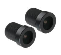 QUARKZMAN 6mm CCTV Cámara Lente 5MP F2.0 FPV Gran Angular Seguridad Cámara Lente M12 Rosca Diámetro para IP Cámara Panorámica, Negro 2uds