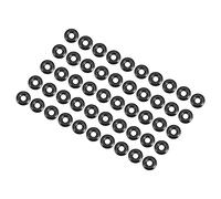 QUARKZMAN 6mm x 2mm x 2mm Nitrilo Goma Juntas Tóricas x 500uds Redondo Junta Arandela para Grifo Plomería Reparación Sellado Conexión [Negro]