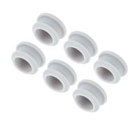 QUARKZMAN 6pcs Tapones de Cierre de Silicona, 18mm Tapón para Agujeros Silentblock Cubierta de Sellado Tapa Ciego Tipo Empotrado Redondo para Estantes Armarios Gabinete Muebles, Gris