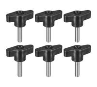 QUARKZMAN 6Pcs Tornillo de Sujeción con Mango, M5 x 25mm Tornillos de Pulgar en Forma de T de Acero al Carbono para Reemplazo Rápido de Perilla de Apriete Manual