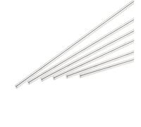 QUARKZMAN 6Pcs Varillas Redondas de Acero Inoxidable 304, 2.5mm X 300mm para Varios Proyectos de Ejes, Manualidades, Modelos de Coches, Aviones y BaRCos