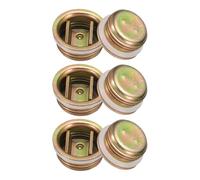QUARKZMAN 6uds Tambor Tapón 2" Acero Tapón Tapa Tambor Tapón Tapas Oro Tapa Tapón con Chapado Recubierto para 55 Galones Tambores Aceite Tambor Gas Tanque y Combustible Tanque