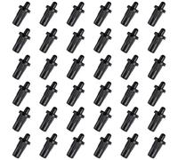 QUARKZMAN 7,5mm Gabinete Puerta Reparación Pasadores, 36uds Plástico Amortiguador Reemplazo Pasadores Resorte Eje Cargado Pasadores Muebles Puerta Panel Conector, Negro